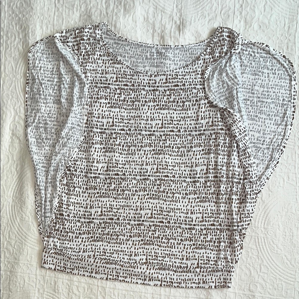 LOFT Monochrome Textured Blouse
